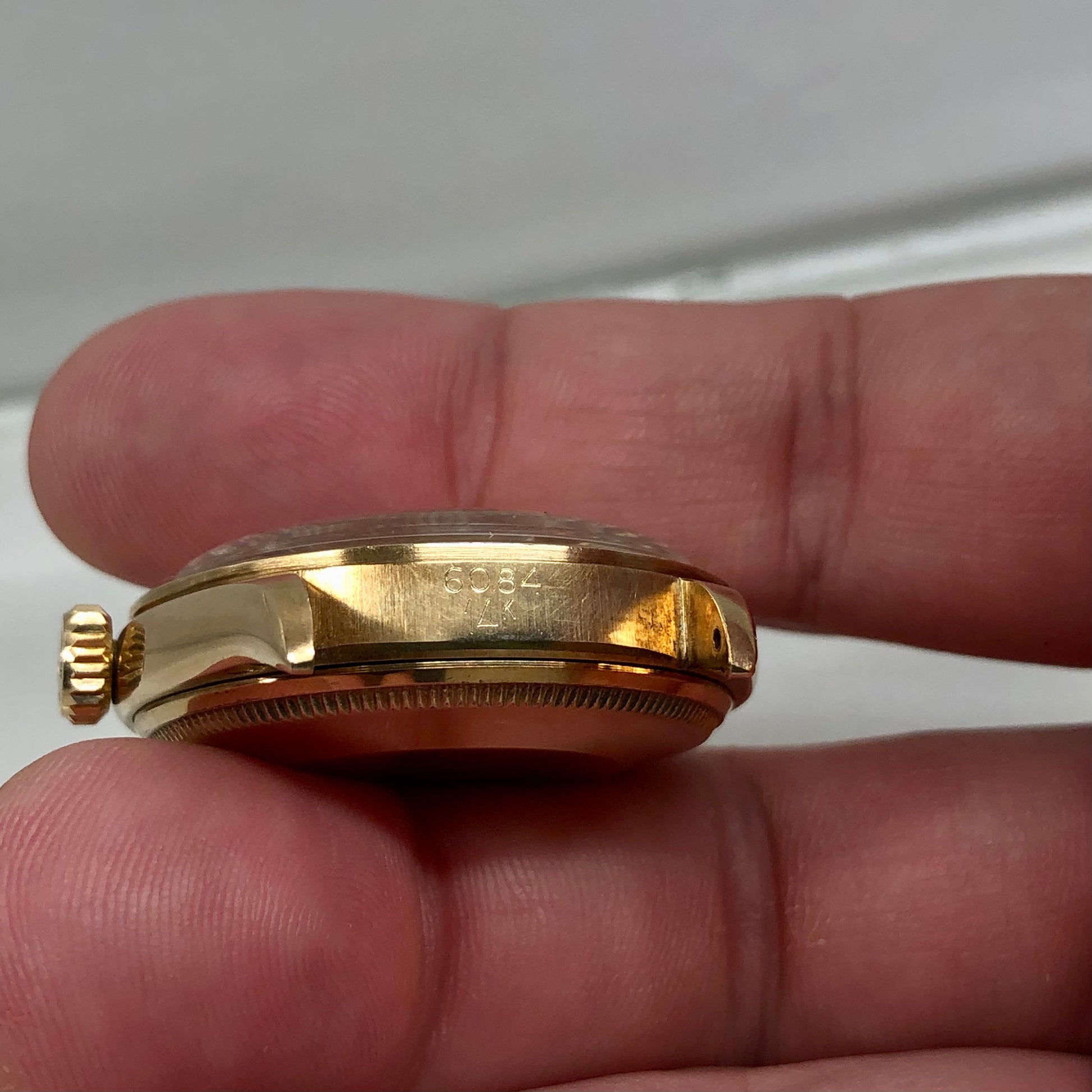 1958 Rolex Oyster Perpetual 6084 14K Yellow Gold Automatic Original Dial Wristwatch - Hashtag Watch Co.