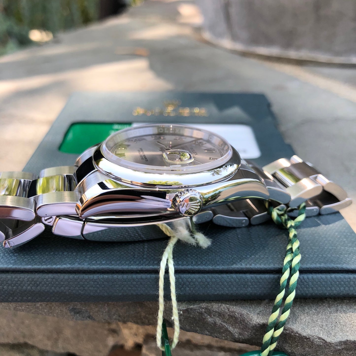 Rolex Datejust 116200 Oyster Perpetual Rhodium Roman Wristwatch Box & Papers - Hashtag Watch Company