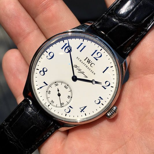 IWC Portuguese F.A. Jones 5442 Limited Edition 42mm Manual Wind Enamel Wristwatch - Hashtag Watch Company