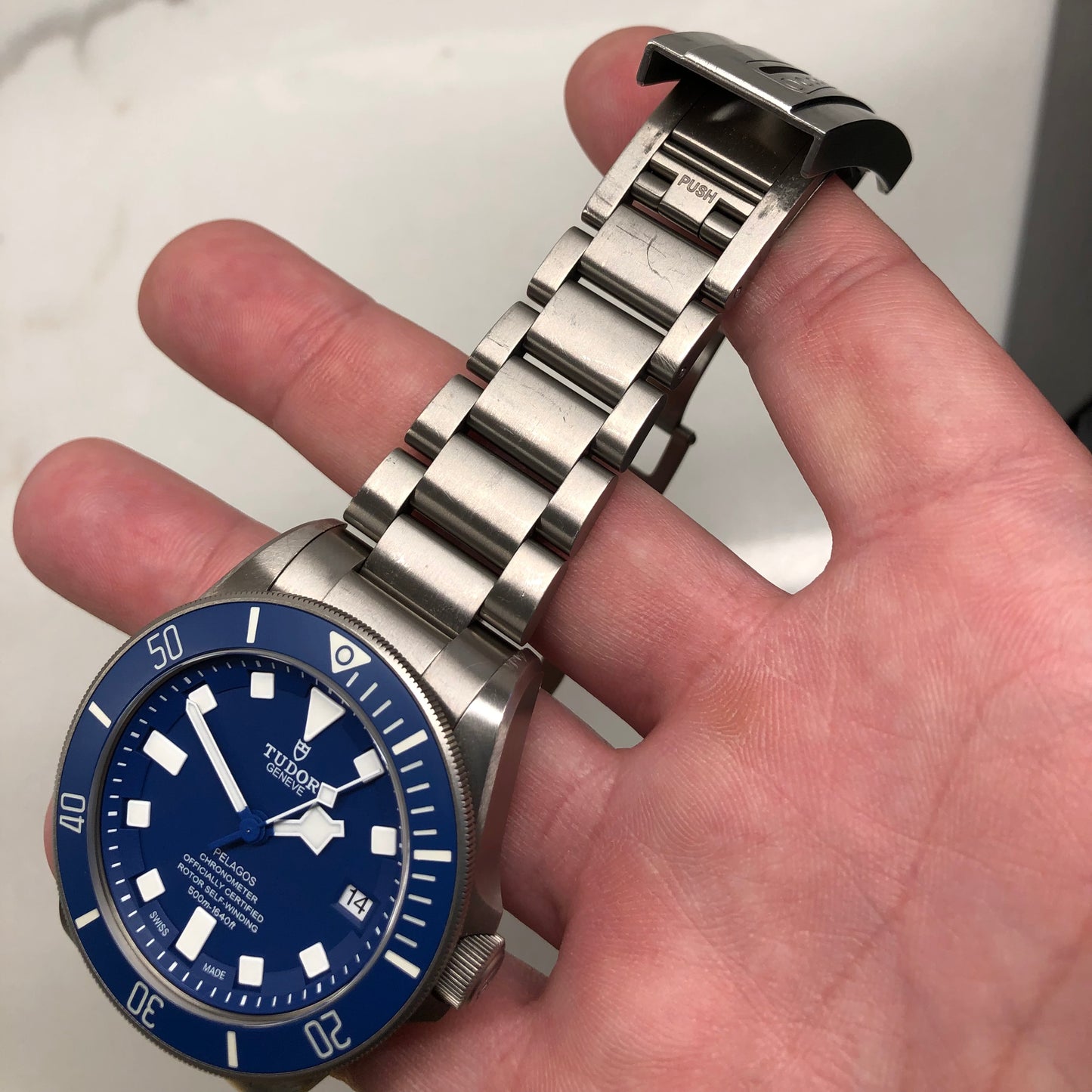 2020 Tudor Pelagos 25600TB Titanium Automatic 42mm Blue Wristwatch Box Papers - Hashtag Watch Company