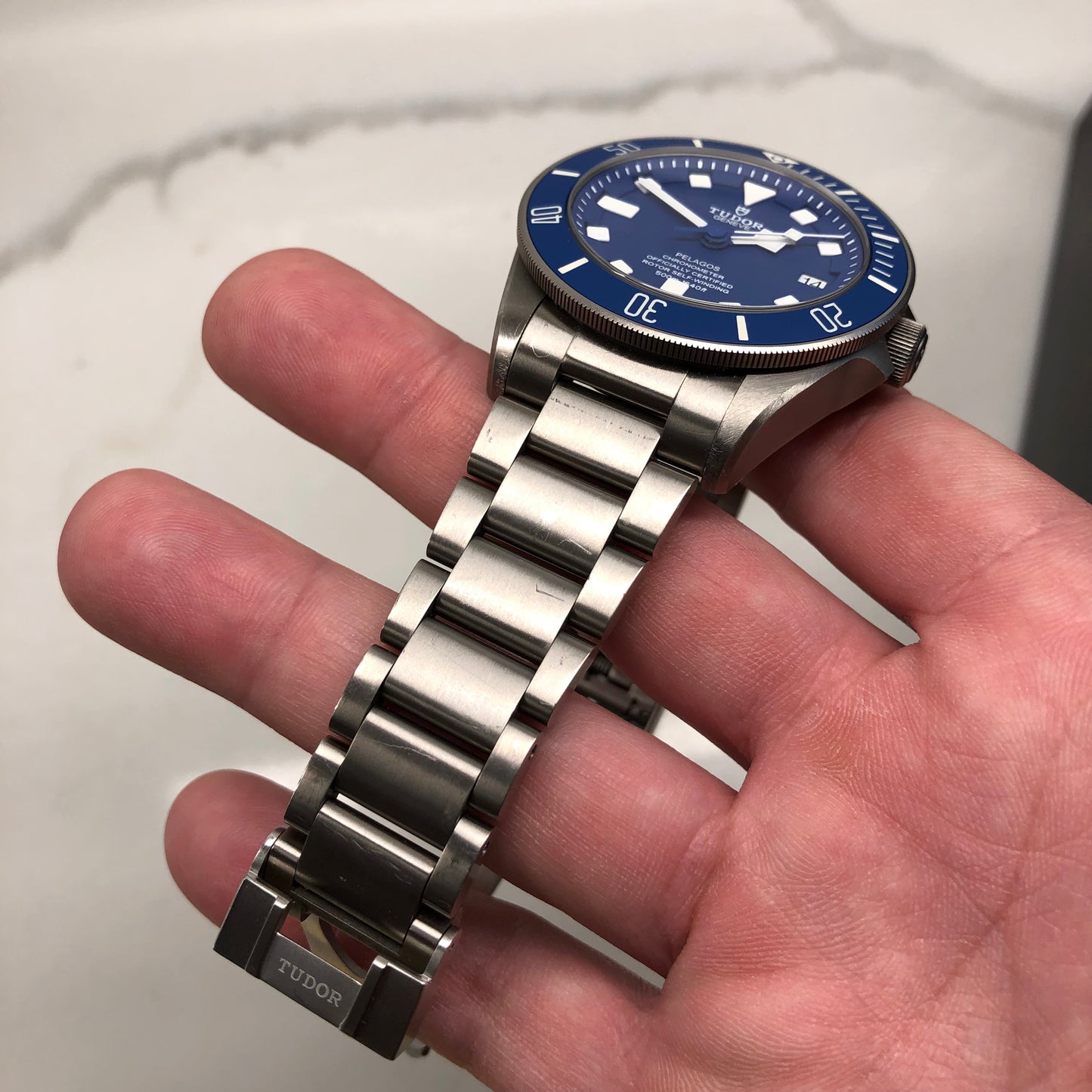 2020 Tudor Pelagos 25600TB Titanium Automatic 42mm Blue Wristwatch Box Papers - Hashtag Watch Company