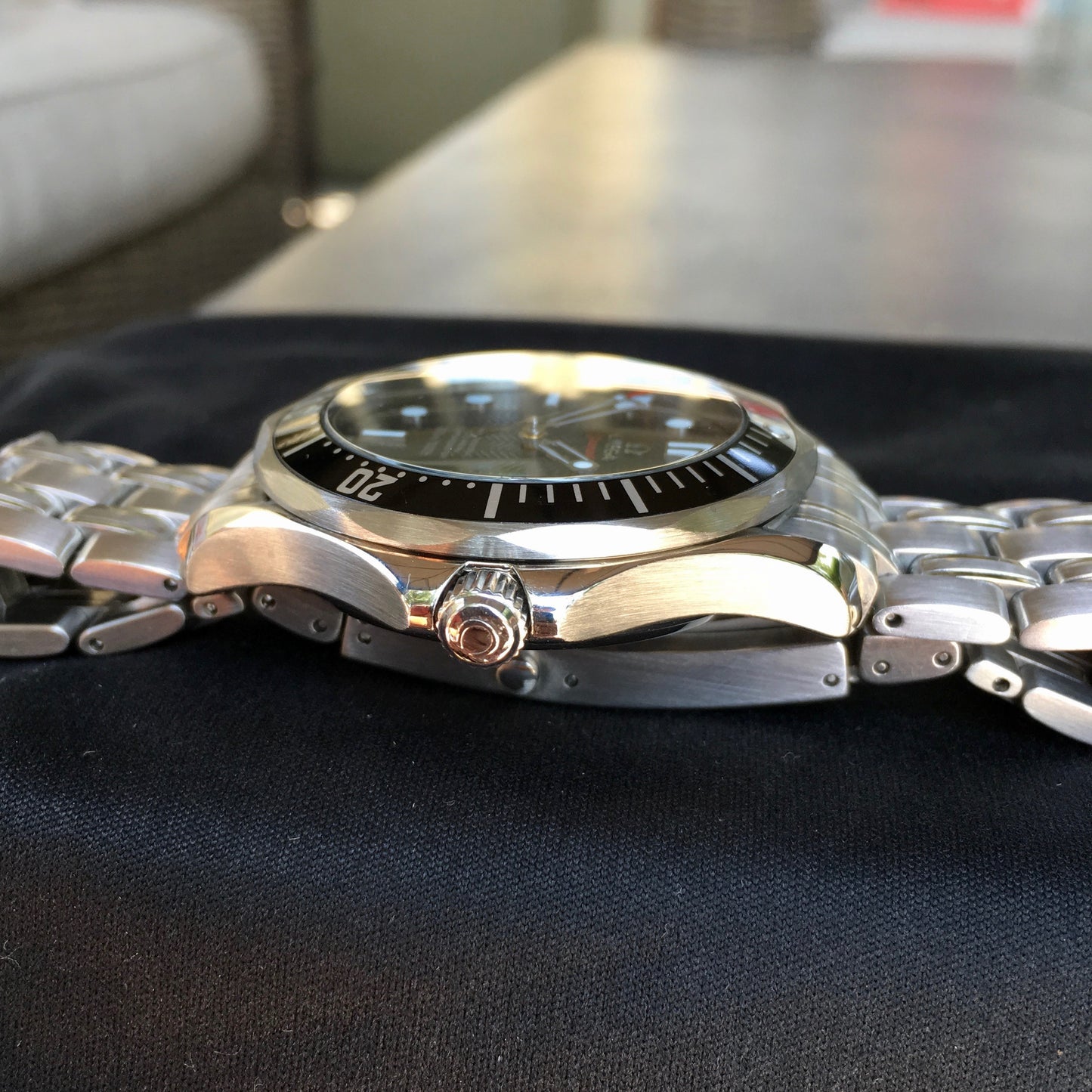 Omega Seamaster 212.30.41.20.01.002 Co-Axial 41mm Steel Black Wave Dial Wristwatch Box and Papers - Hashtag Watch Company