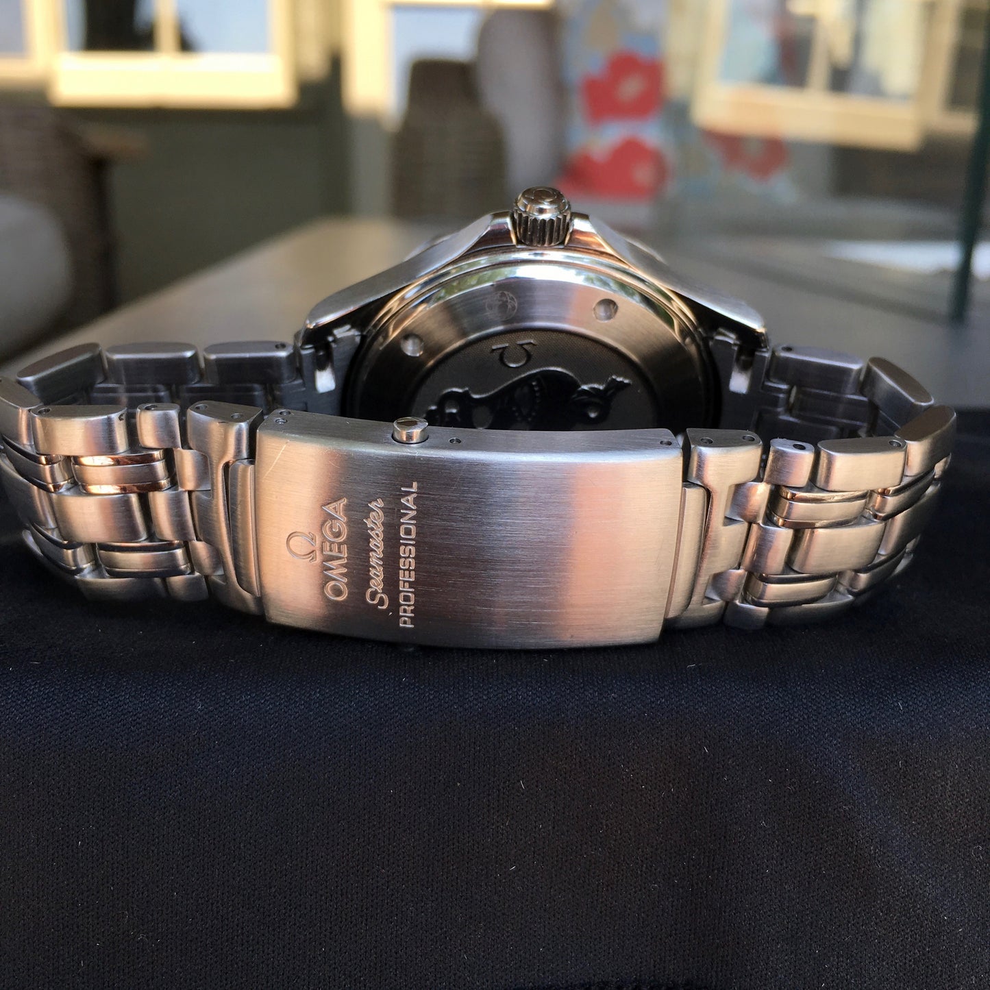 Omega Seamaster 212.30.41.20.01.002 Co-Axial 41mm Steel Black Wave Dial Wristwatch Box and Papers - Hashtag Watch Company