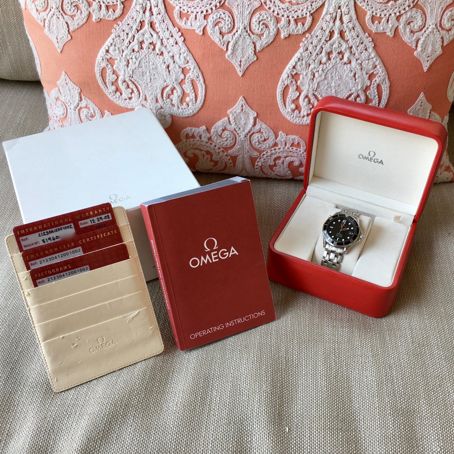 Omega Seamaster 212.30.41.20.01.002 Co-Axial 41mm Steel Black Wave Dial Wristwatch Box and Papers - Hashtag Watch Company