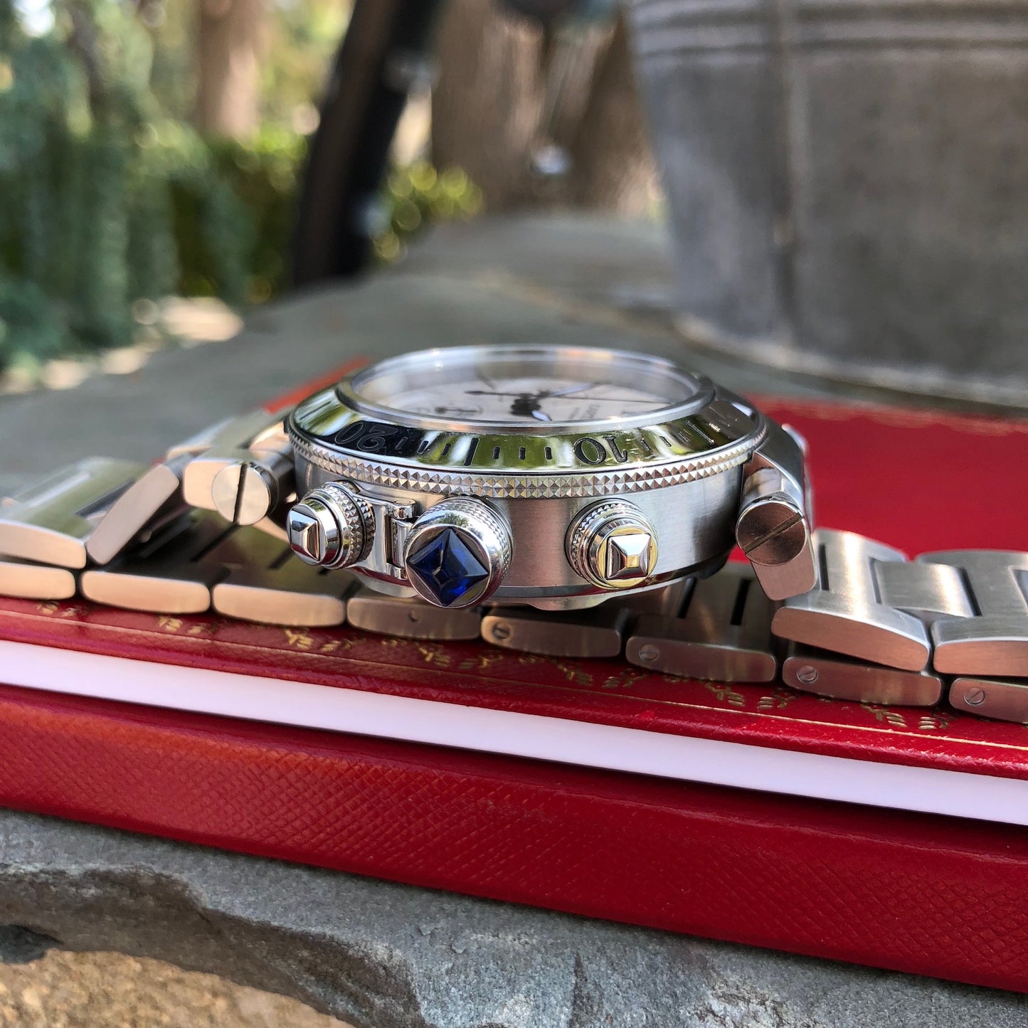 Cartier Pasha Seatimer Chronograph W31089M7 Steel Automatic 42mm Wristwatch Box & Papers - Hashtag Watch Company