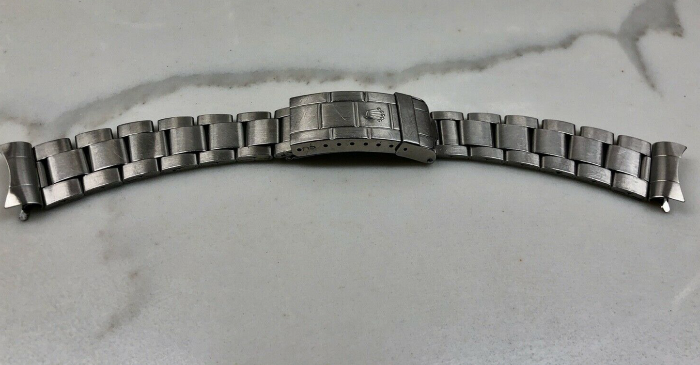 Vintage Rolex Steel Swiss Folded Fliplock Oyster 9315 Bracelet 380 Ends 20mm - Hashtag Watch Company