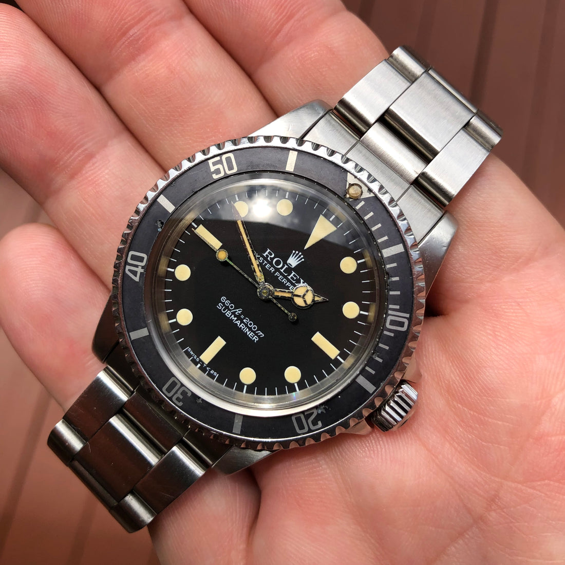 A Quick Brief with this 1978 Rolex Submariner 5513 Pre Comex Wristwatch with a Killer Ghost Insert