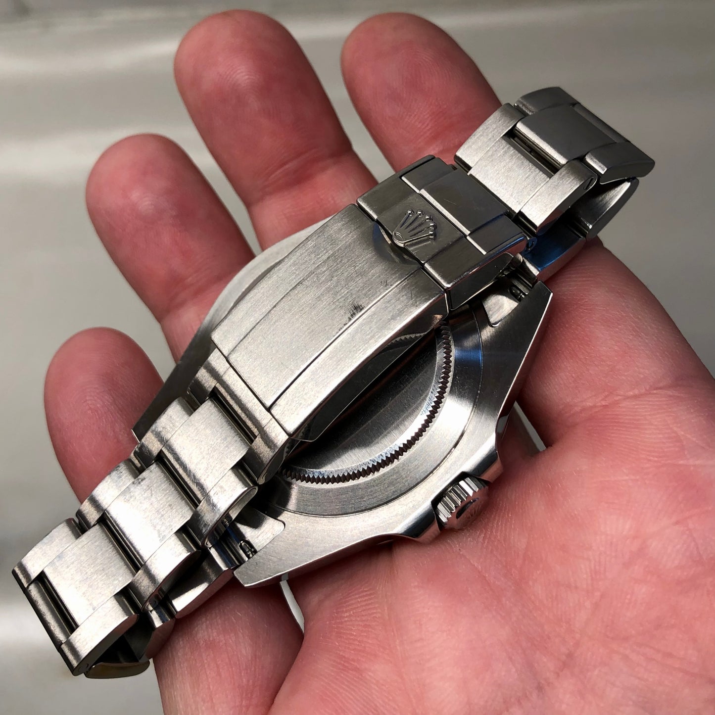 2018 Rolex Explorer II 216570 White Steel GMT Oyster Perpetual Wristwatch with Box and Papers