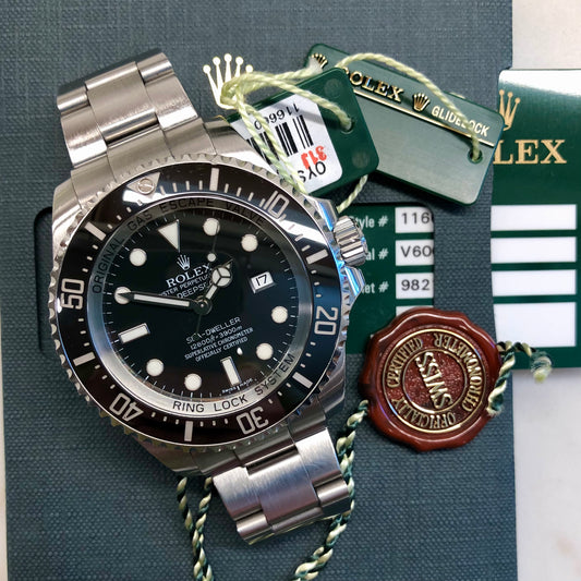 2009 Rolex SEA DWELLER DEEPSEA 116660 Ceramic Mens 44mm Automatic Wristwatch with Box and Papers - HASHTAGWATCHCO
