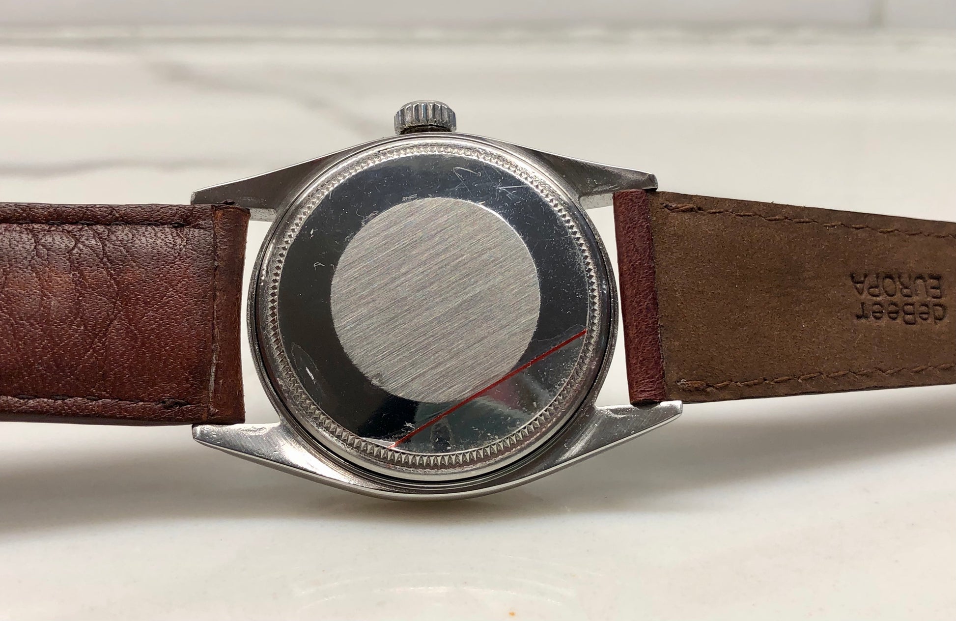 1963 Rolex Datejust 1603 Pale Indigo Gray Steel Bamboo Bezel Automatic Wristwatch - HASHTAGWATCHCO