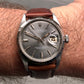 1963 Rolex Datejust 1603 Pale Indigo Gray Steel Bamboo Bezel Automatic Wristwatch - HASHTAGWATCHCO
