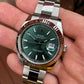 2023 Rolex Datejust 126334 Mint Green Fluted 41mm Steel Oyster Wristwatch with Box and Papers - Hashtag Watch Company