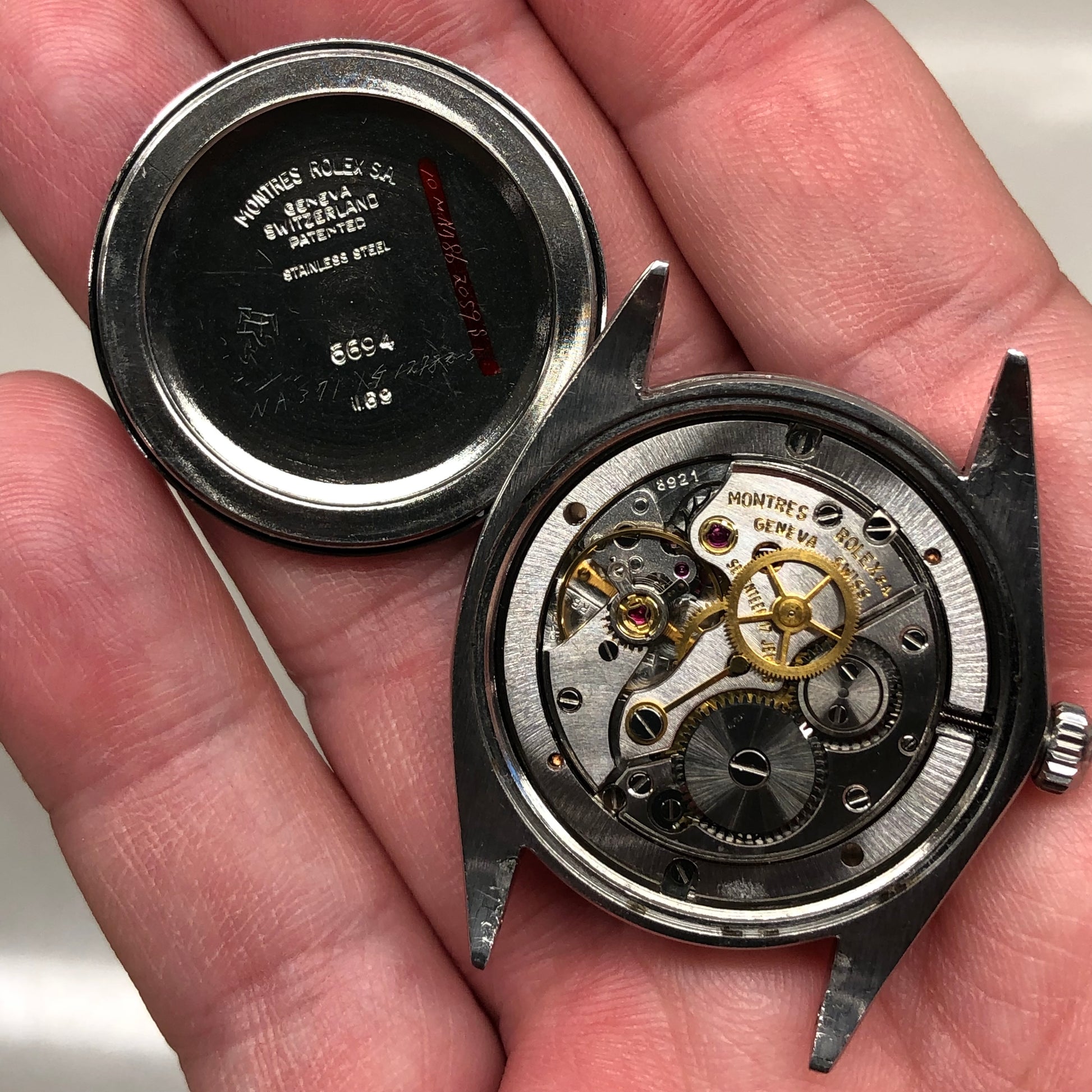 1969 Rolex Oysterdate Precision 6694 Stainless Steel Manual Wristwatch - HASHTAGWATCHCO