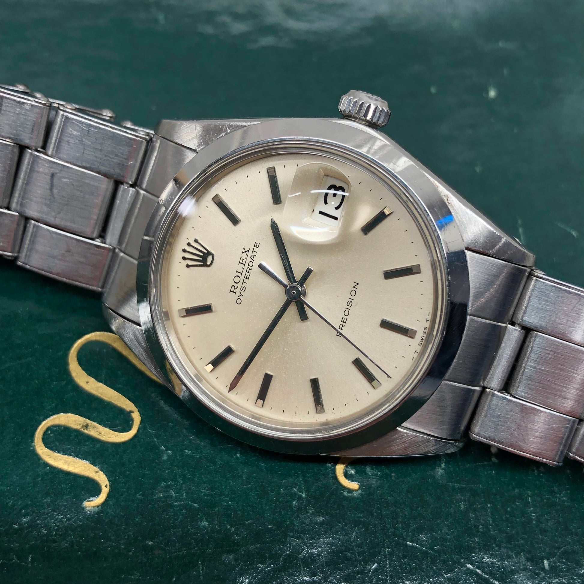 1969 Rolex Oysterdate Precision 6694 Stainless Steel Manual