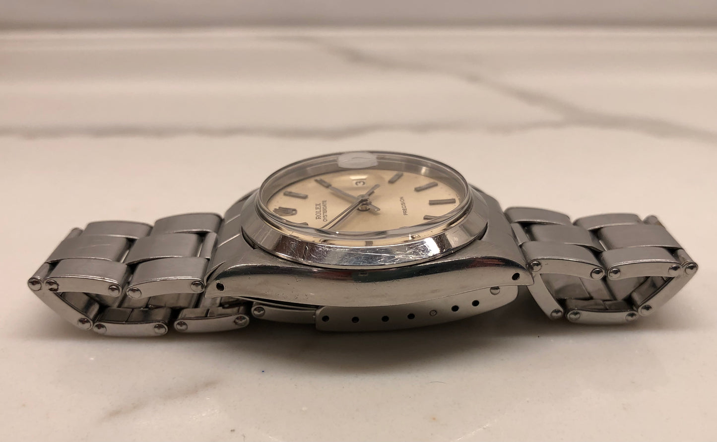 1969 Rolex Oysterdate Precision 6694 Stainless Steel Manual Wristwatch - HASHTAGWATCHCO