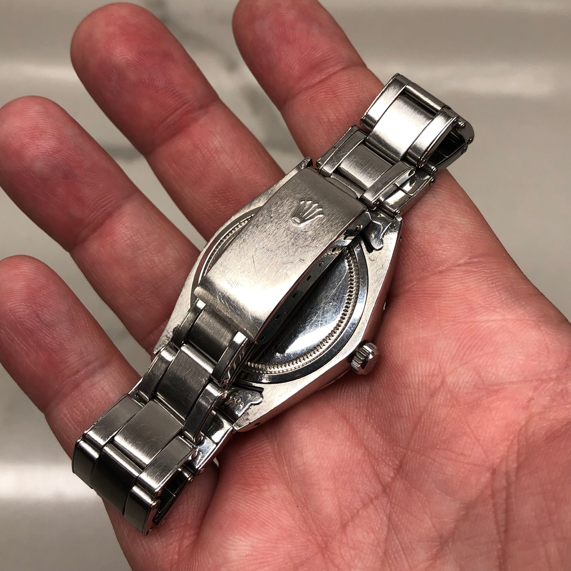 1969 Rolex Oysterdate Precision 6694 Stainless Steel Manual Wristwatch - HASHTAGWATCHCO
