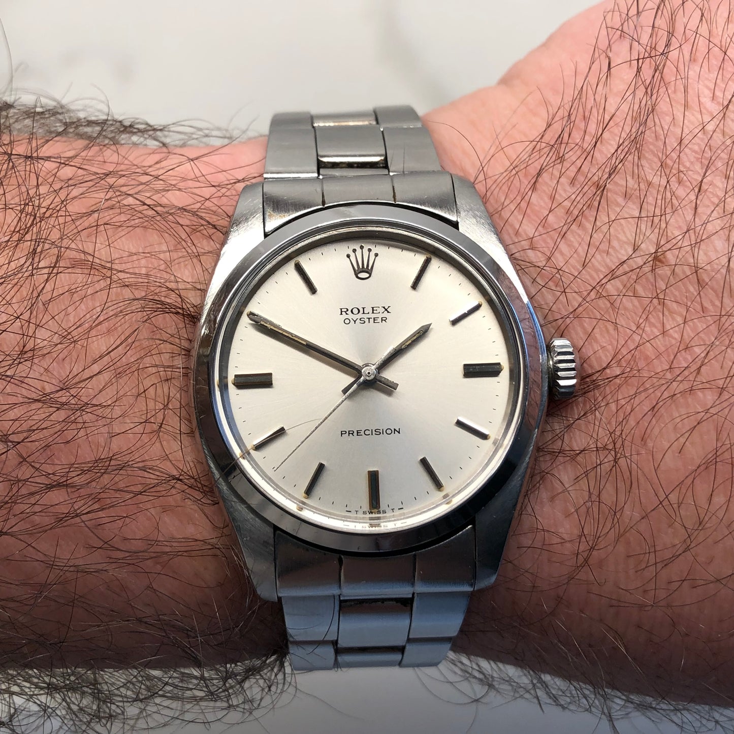 1974 Rolex Oyster Precision 6426 Stainless Steel Manual Wristwatch with Tag - HASHTAGWATCHCO