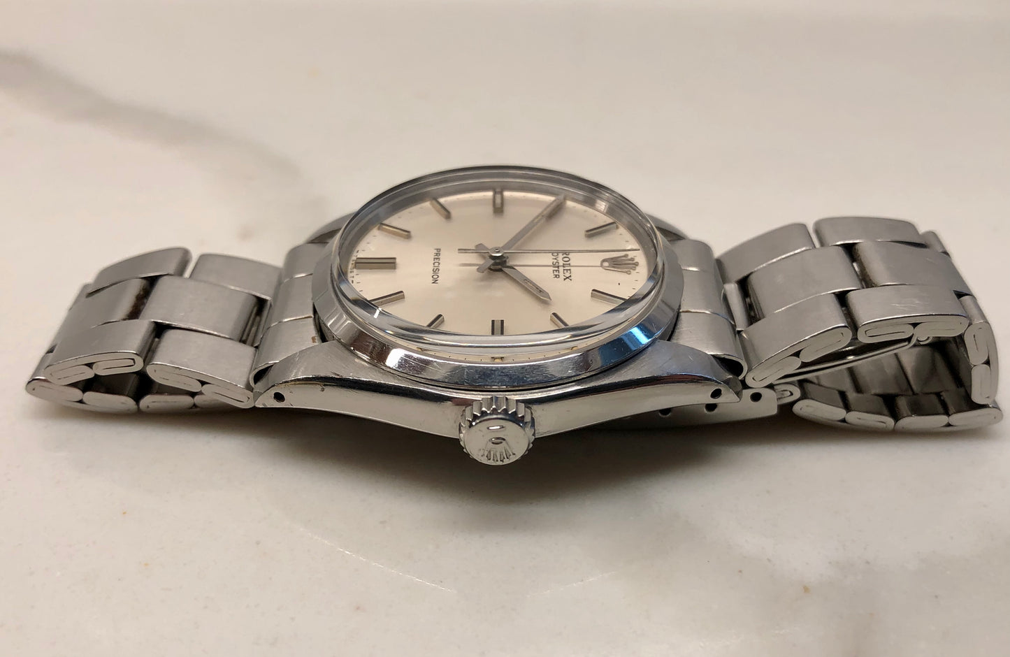 1974 Rolex Oyster Precision 6426 Stainless Steel Manual Wristwatch with Tag - HASHTAGWATCHCO
