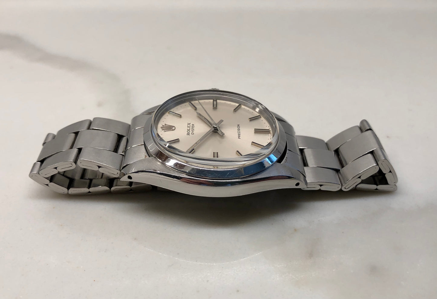 1974 Rolex Oyster Precision 6426 Stainless Steel Manual Wristwatch with Tag - HASHTAGWATCHCO