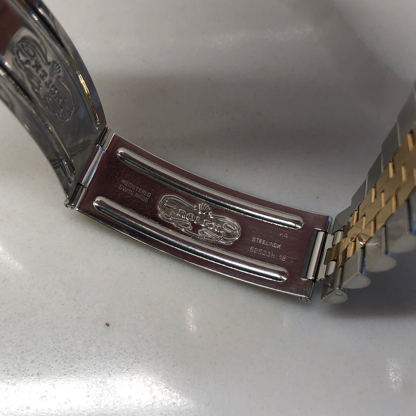1987 Rolex GMT MASTER 16753 Black Two Tone Jubilee Wristwatch with Papers - HASHTAGWATCHCO