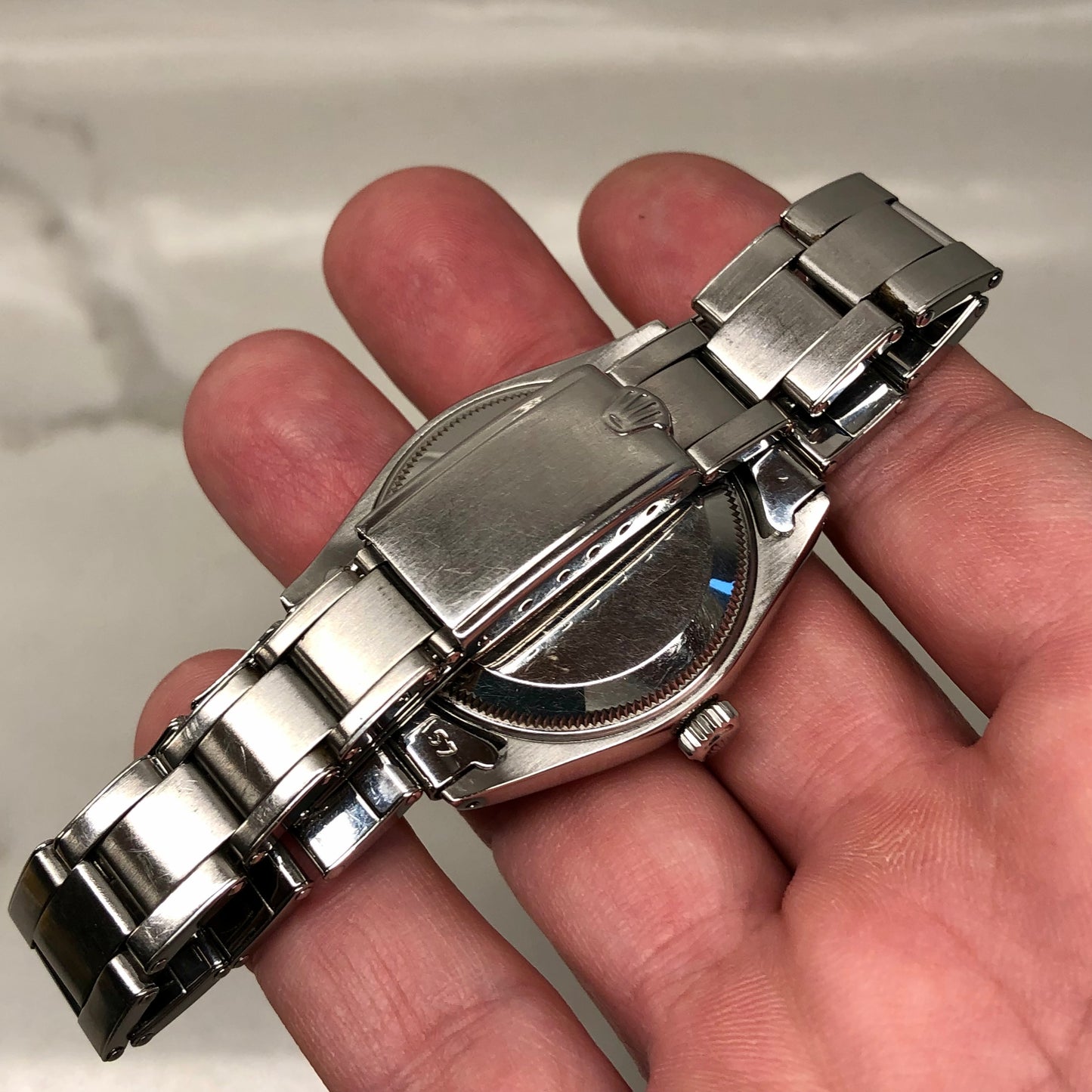 1957 Rolex Oyster Perpetual 6564 Stainless Steel Automatic Chronometer Wristwatch - HASHTAGWATCHCO