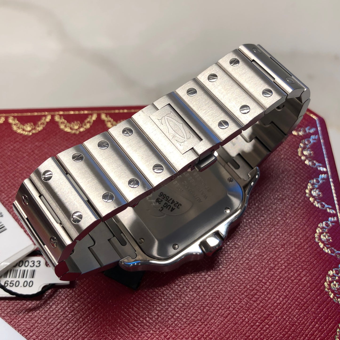 2025 Cartier Santos De Cartier WSSA0018 Large Model Stainless Steel Automatic Wristwatch with Box and Papers - HASHTAGWATCHCO