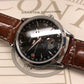 Jaeger LeCoultre Master Moon 140.8.98.S Stainless Steel Black Dial with Box and Papers - HASHTAGWATCHCO