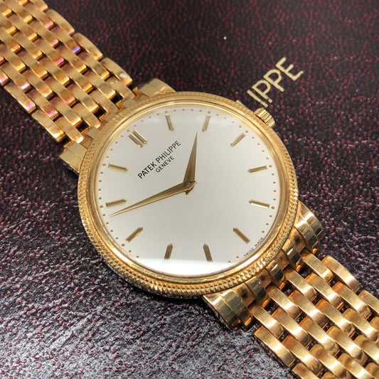 Patek Philippe Calatrava 5120/1J 18K Yellow Gold Automatic Wristwatch with Box - HASHTAGWATCHCO
