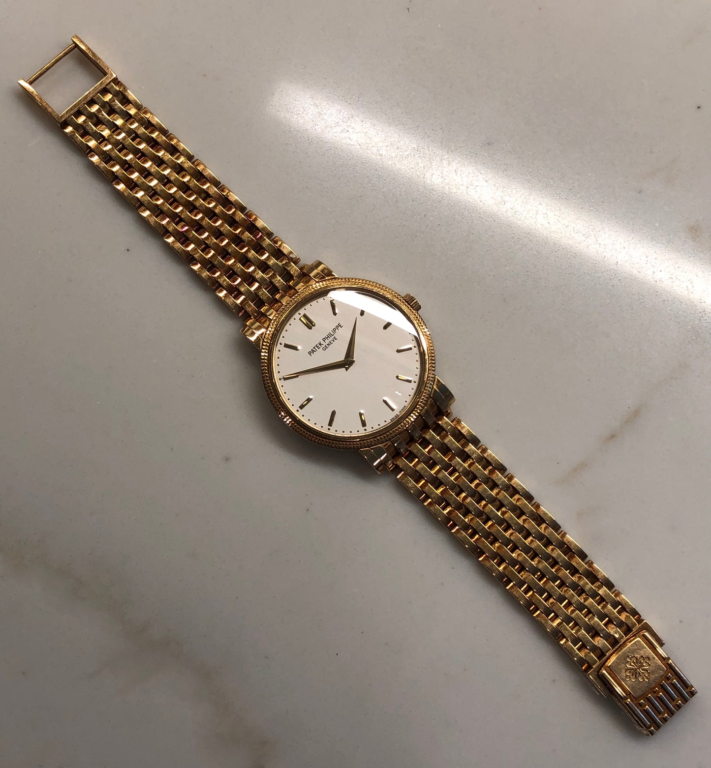Patek Philippe Calatrava 5120/1J 18K Yellow Gold Automatic Wristwatch with Box - HASHTAGWATCHCO