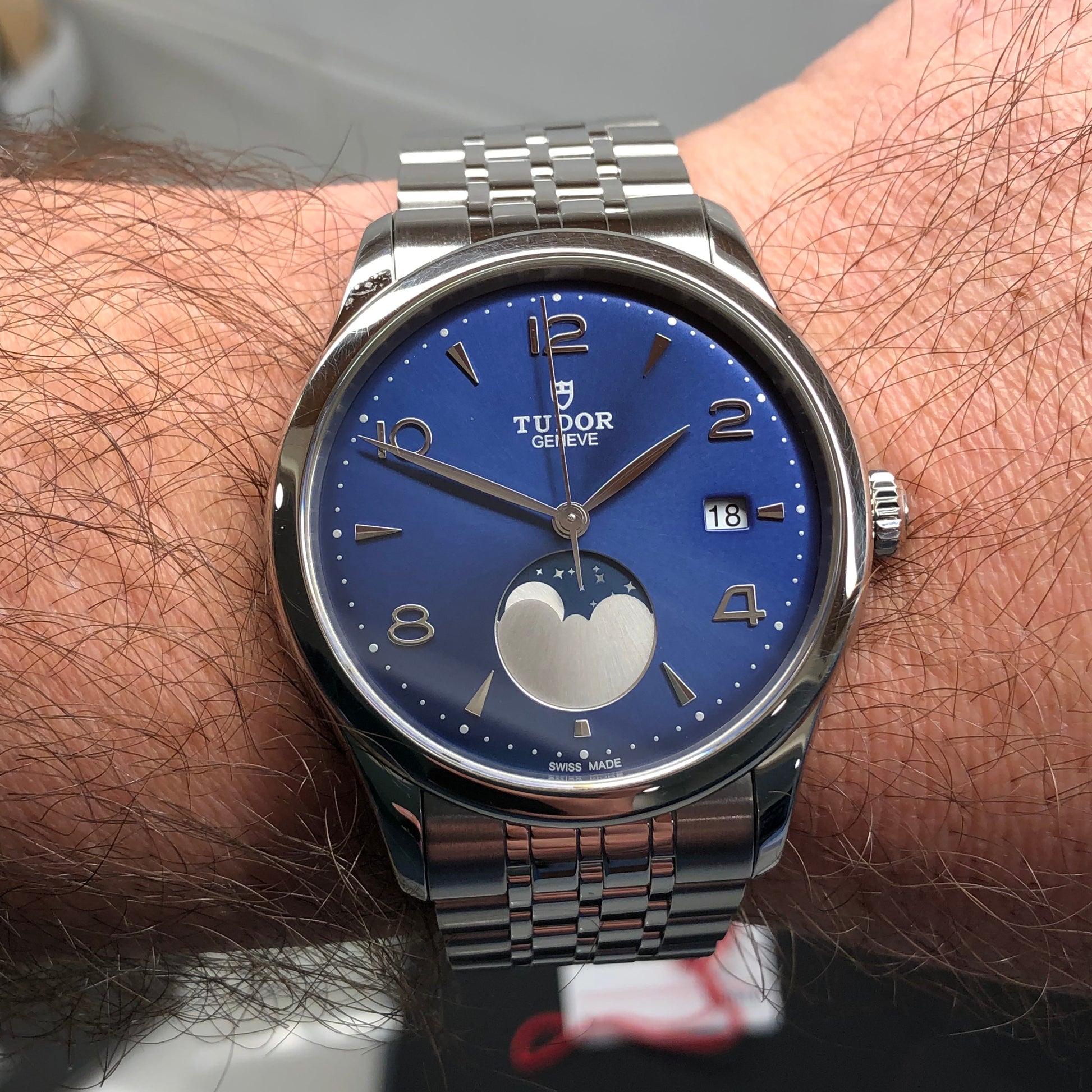 2025 Tudor 1926 Luna 91560 39mm Moon Phase Blue Steel Automatic Wristwatch with Box and Papers - HASHTAGWATCHCO