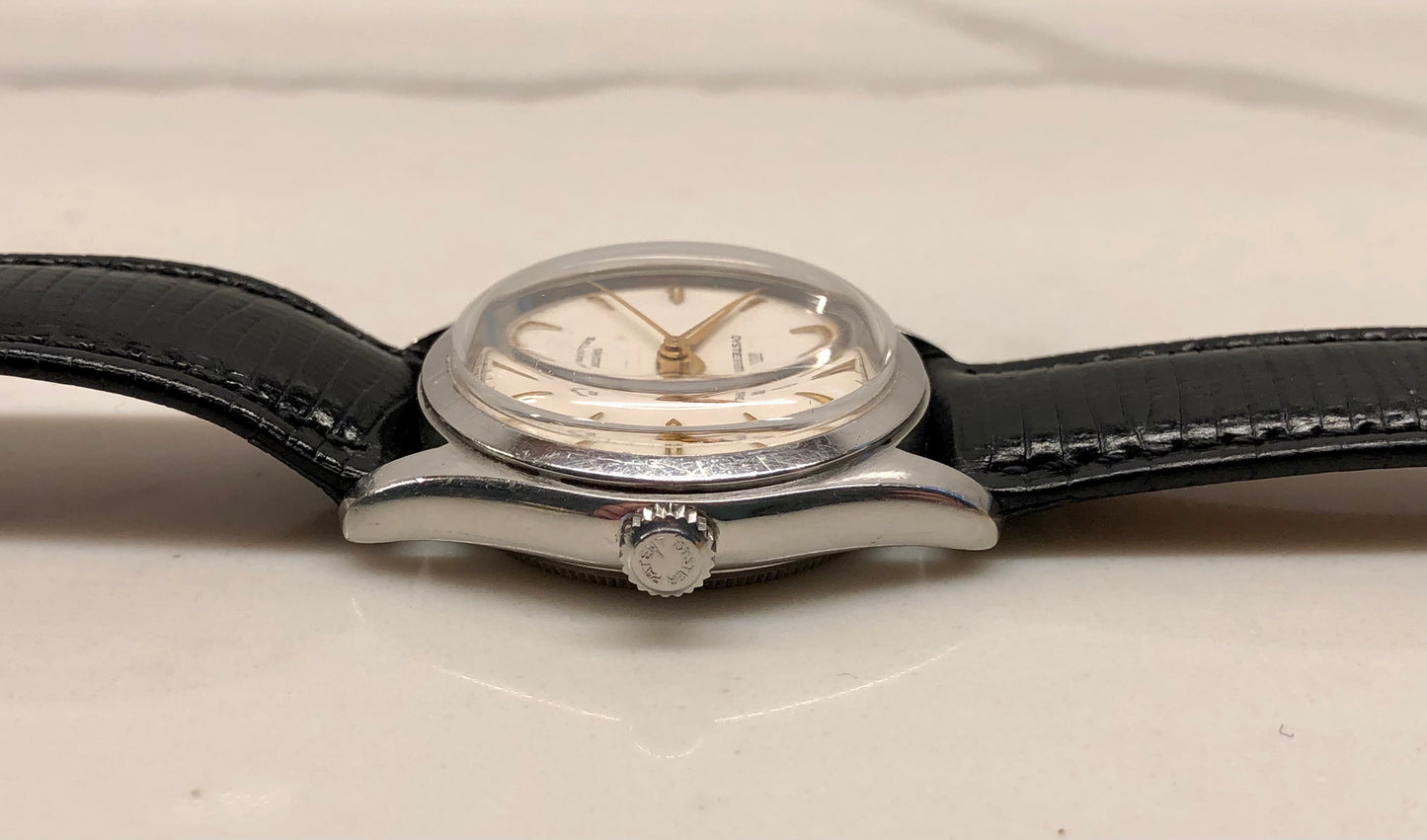 1966 Tudor Oyster Prince 7808 Small Rose White Dial Stainless Steel Automatic Wristwatch - HASHTAGWATCHCO