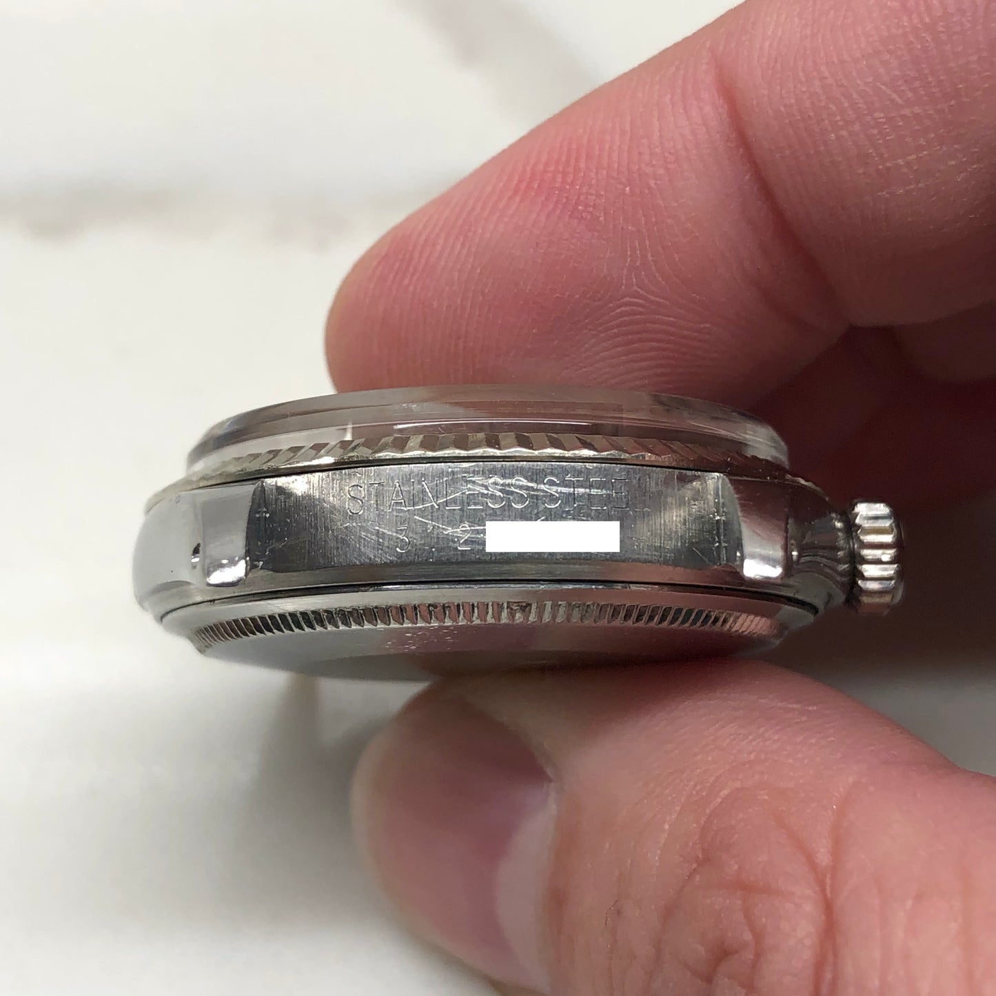 1970 Rolex Datejust 1601 Black Confetti Dial Jubilee Fluted Bezel Wristwatch - HASHTAGWATCHCO