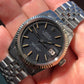 1970 Rolex Datejust 1601 Black Confetti Dial Jubilee Fluted Bezel Wristwatch - HASHTAGWATCHCO