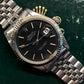 1970 Rolex Datejust 1601 Black Confetti Dial Jubilee Fluted Bezel Wristwatch - HASHTAGWATCHCO