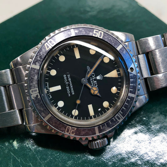 1979 Rolex Submariner 5513 Mk 2 Maxi Dial Stainless Steel Automatic Wristwatch - HASHTAGWATCHCO