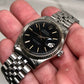 1970 Rolex Datejust 1601 Black Confetti Dial Jubilee Fluted Bezel Wristwatch - HASHTAGWATCHCO