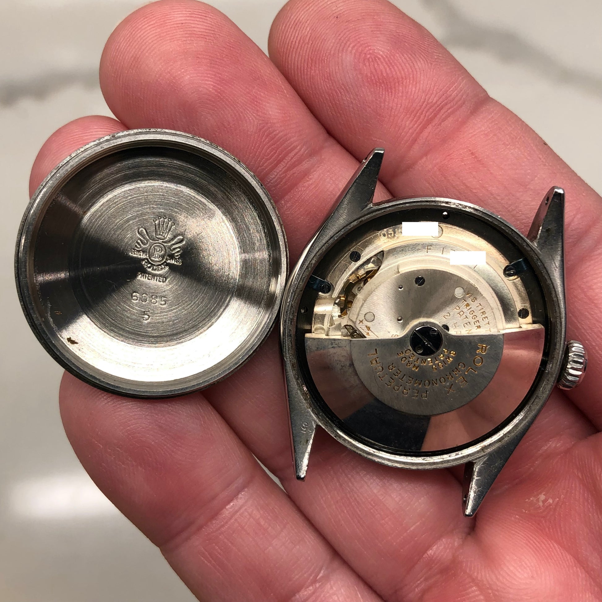 1951 Rolex Oyster Perpetual 6085 "OCC" Stainless Steel Jubilee Automatic Wristwatch - HASHTAGWATCHCO