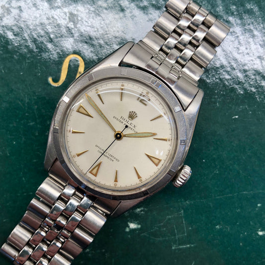 1951 Rolex Oyster Perpetual 6085 "OCC" Stainless Steel Jubilee Automatic Wristwatch - HASHTAGWATCHCO