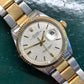 1972 Rolex Datejust 1601 Silver Linen Dial Oyster Fluted Bezel Wristwatch with Box and Papers - HASHTAGWATCHCO