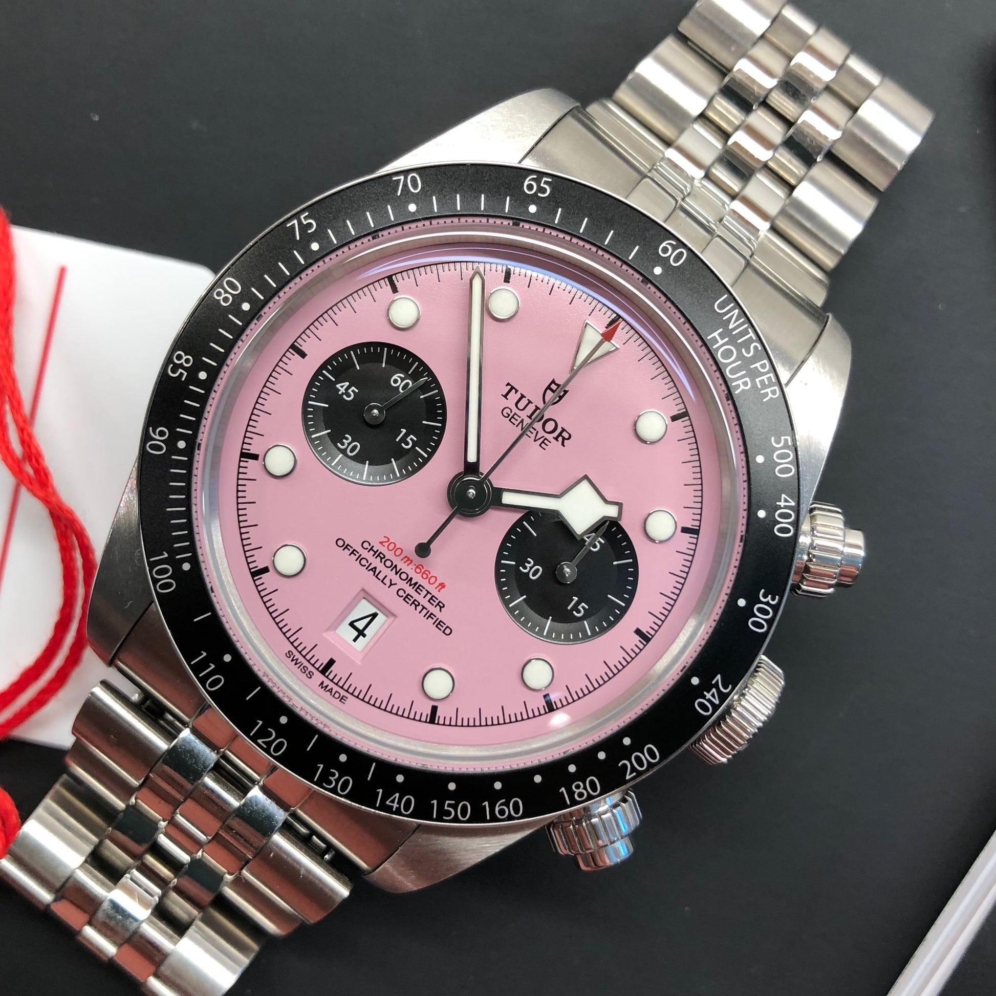 2024 Tudor Black Bay Chrono 79360N Flamingo Pink Dial Steel with