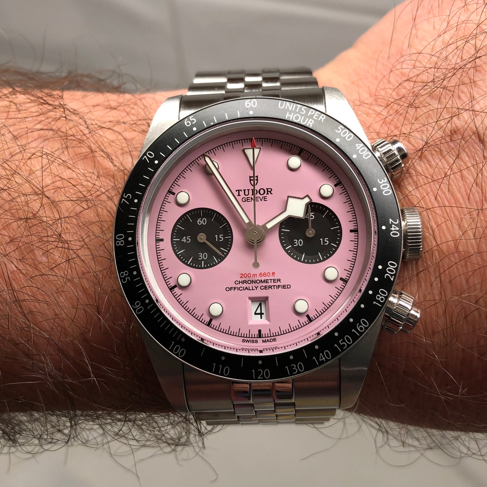 2024 Tudor Black Bay Chrono 79360N Flamingo Pink Dial Steel with