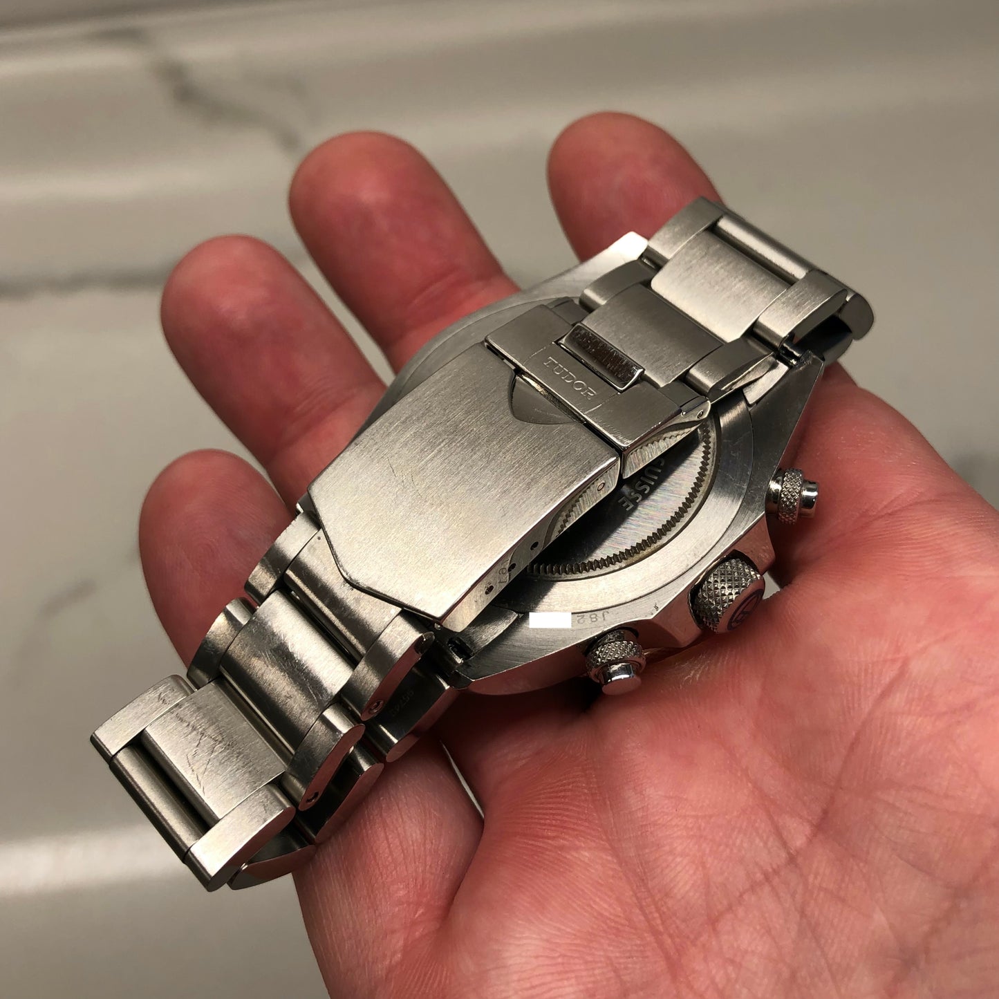 2014 Tudor Heritage Chrono 70330B Blue Stainless Steel Automatic Wristwatch with with Box and Papers - HASHTAGWATCHCO