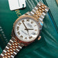 2021 Rolex Datejust 278271 White Dial Rose Gold Two Tone Jubilee Wristwatch with Box and Papers - HASHTAGWATCHCO