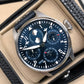 IWC Big Pilot IW503605 Perpetual Calendar 46mm Stainless Steel Blue Dial Wristwatch with Box and Papers Unworn - HASHTAGWATCHCO