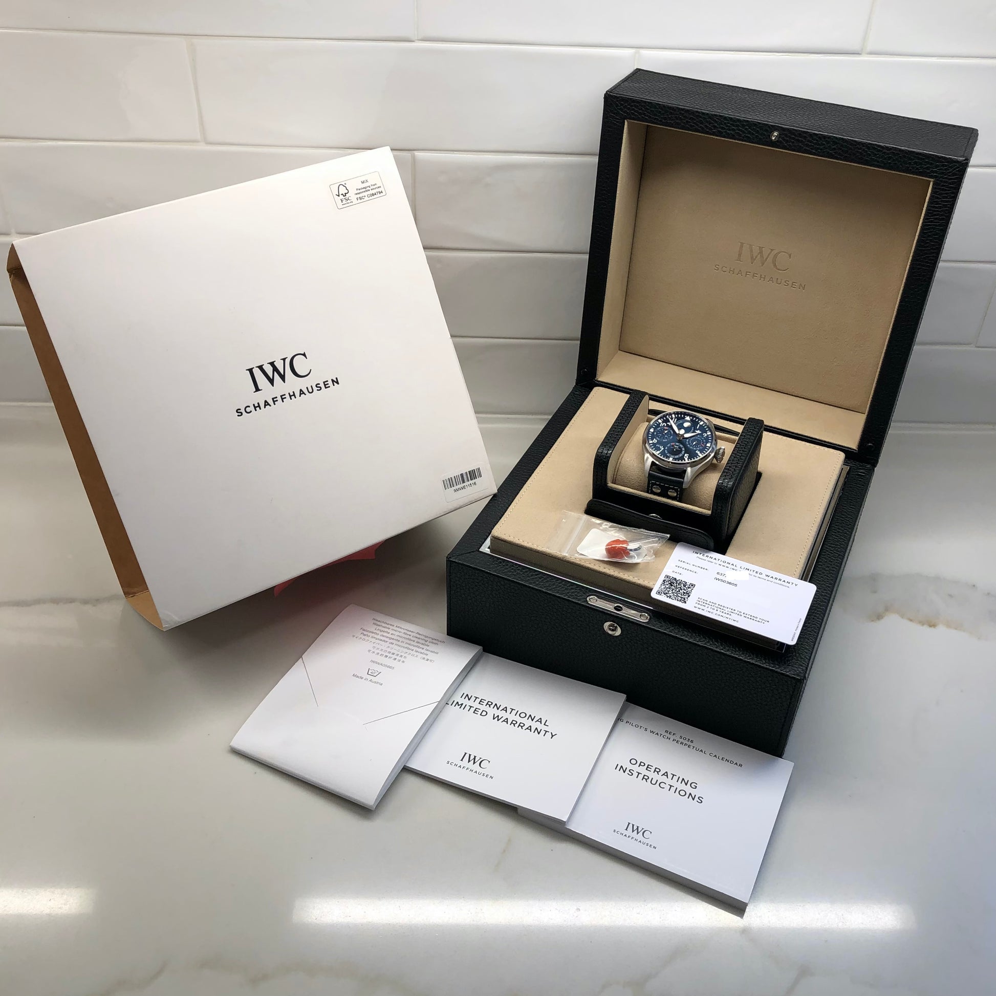IWC Big Pilot IW503605 Perpetual Calendar 46mm Stainless Steel