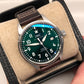 2025 IWC Pilots Watch IW328205 Green Dial Men's Wristwatch with Box and Papers - HASHTAGWATCHCO