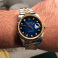 1989 Rolex Datejust 16233 Two Tone Blue Vignette Diamond Dial Jubilee Automatic Wristwatch - HASHTAGWATCHCO