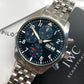 IWC Pilot’s Watch Chronograph 41 IW388102 Blue Steel Wristwatch with Box and Papers Unworn - HASHTAGWATCHCO