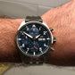 IWC Pilot’s Watch Chronograph 41 IW388102 Blue Steel Wristwatch with Box and Papers Unworn - HASHTAGWATCHCO