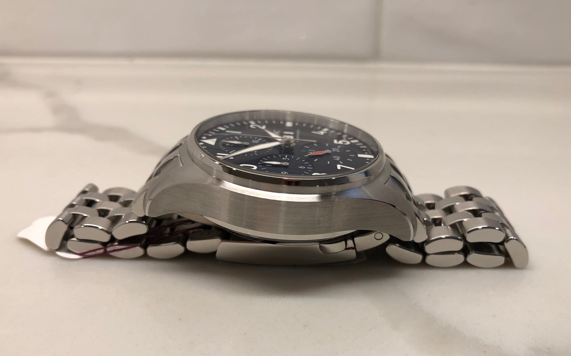 IWC Pilot’s Watch Chronograph 41 IW388102 Blue Steel Wristwatch with Box and Papers Unworn - HASHTAGWATCHCO